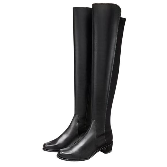 Stuart Weitzman Womens Reserve Over the Knee Boots US 9 M Black Suede NWOB - Picture 2 of 12